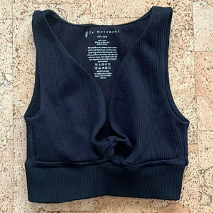 FREE People Movement Black Crop Tank